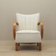 Oak armchair, Art Deco, 1950s, made in Denmark