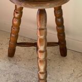 Wooden stool tripod vintage