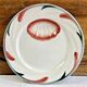 Set of 6 old Digoin Sarreguemines asparagus slushie plates
