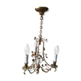 Old 3-branched chandelier