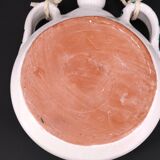 White ceramic wall gourd vase, vallauris