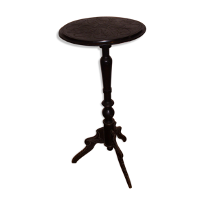 Console tripode Napoleon - bois noirci
