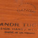 Table basse chromée Hans J Wegner teck restauré & palissandre  Andreas Tuck