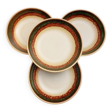 4 deep plates in Badonviller stoneware