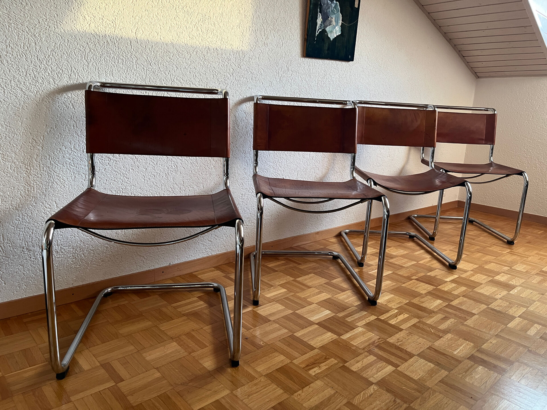4 chaises B33 Marcel Breuer