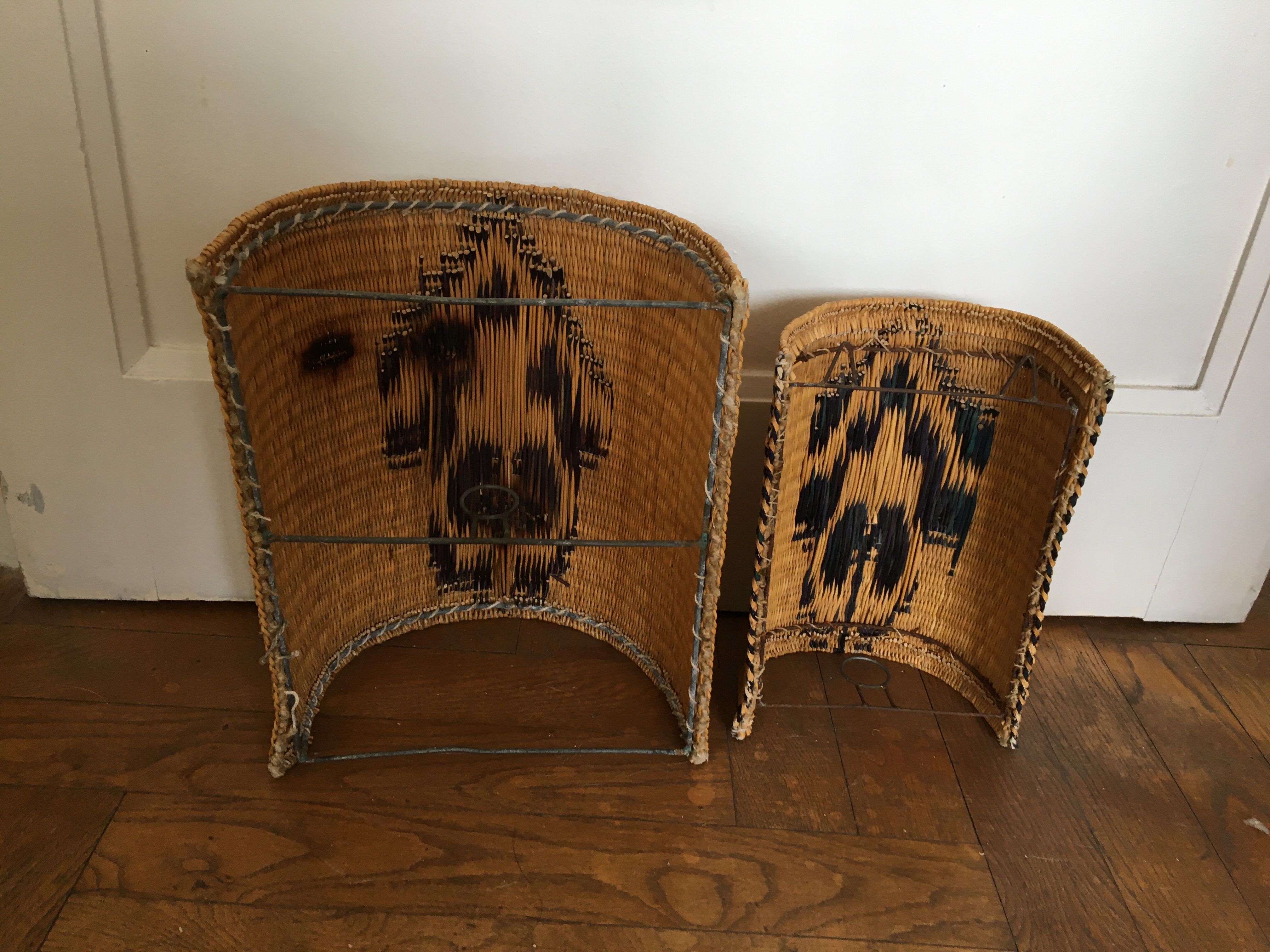 Appliques en osier 1960
