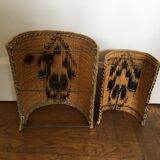 Appliques en osier 1960