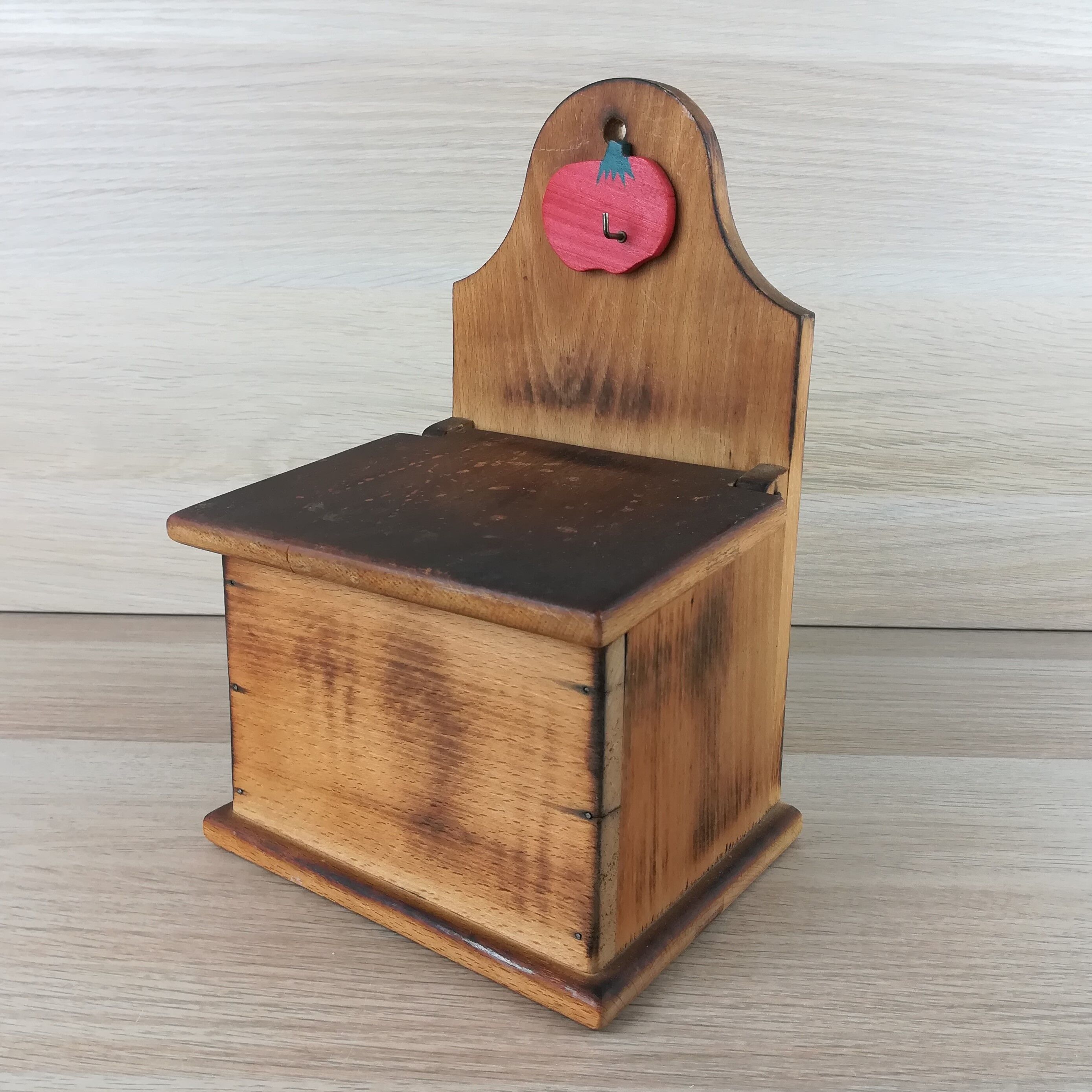 Wooden salt or match box