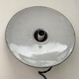 Old black enamelled industrial suspension