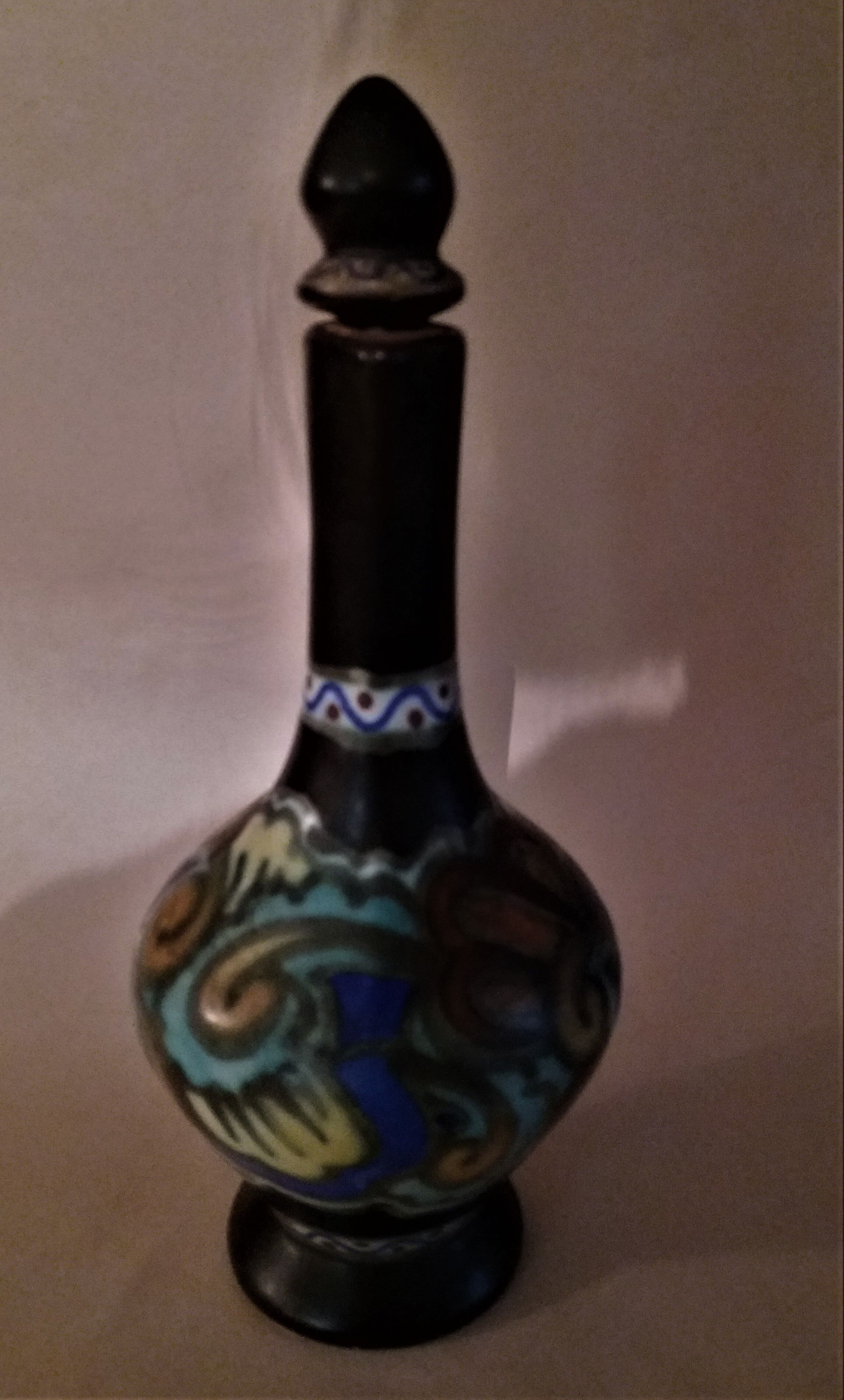 Ceramic carafe Gouda Bergen Holland art deco