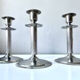 Set de 3 bougeoirs en inox