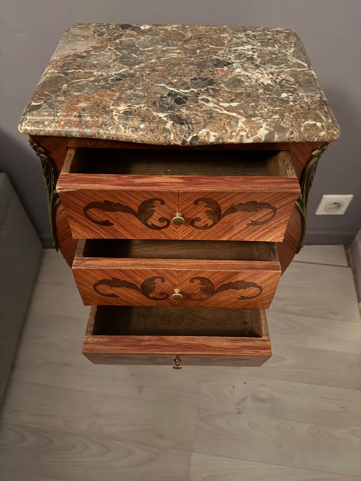 Louis XV style bedside table