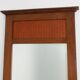 French Art Deco Oak Mirror with Fluted Panel, circa 1930