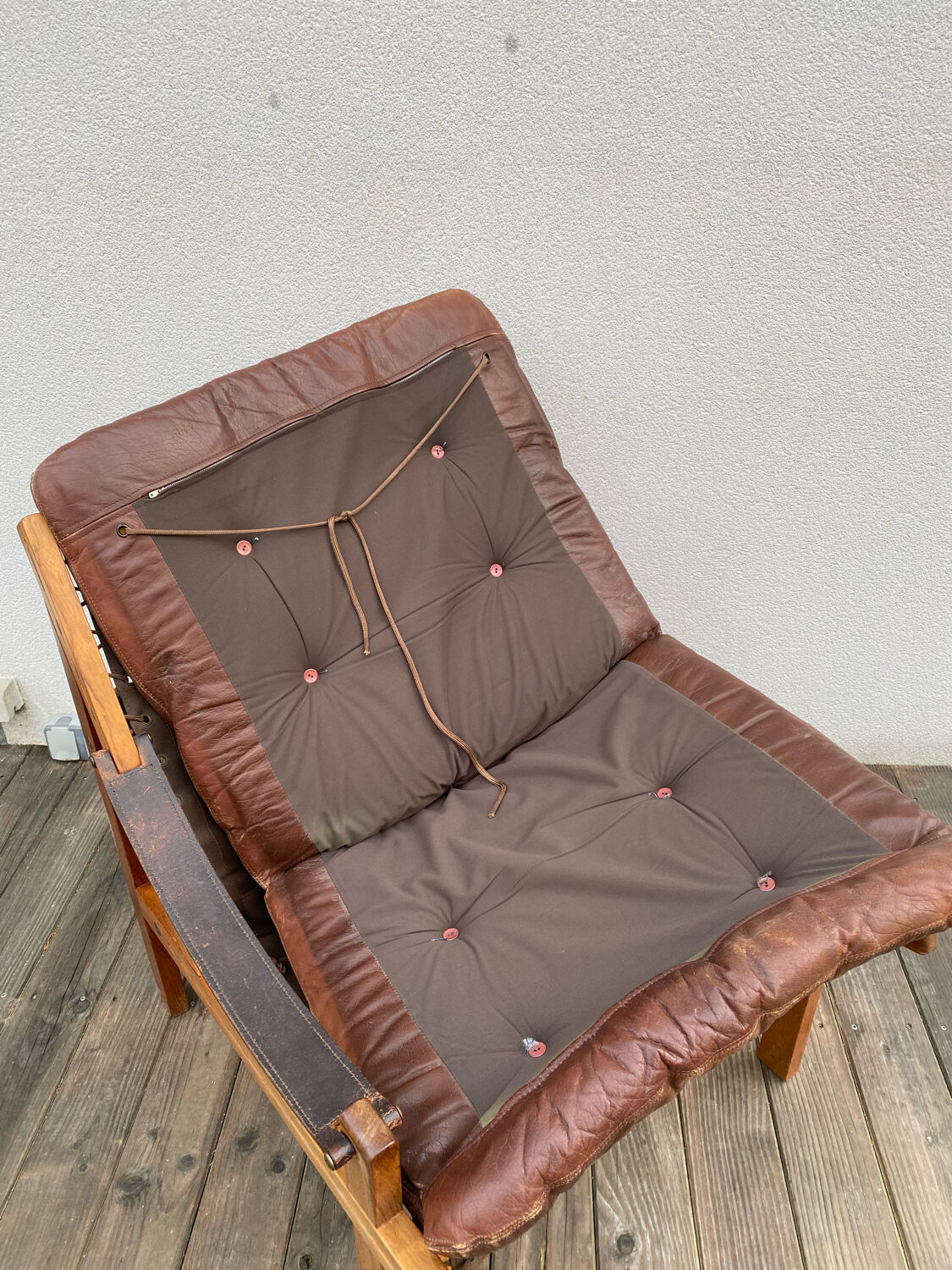 Safari armchair by Torbjörn Afdal for Bruksbo Norwegen 1960.