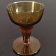 Set of 6 old liquor glasses on mismatched feet