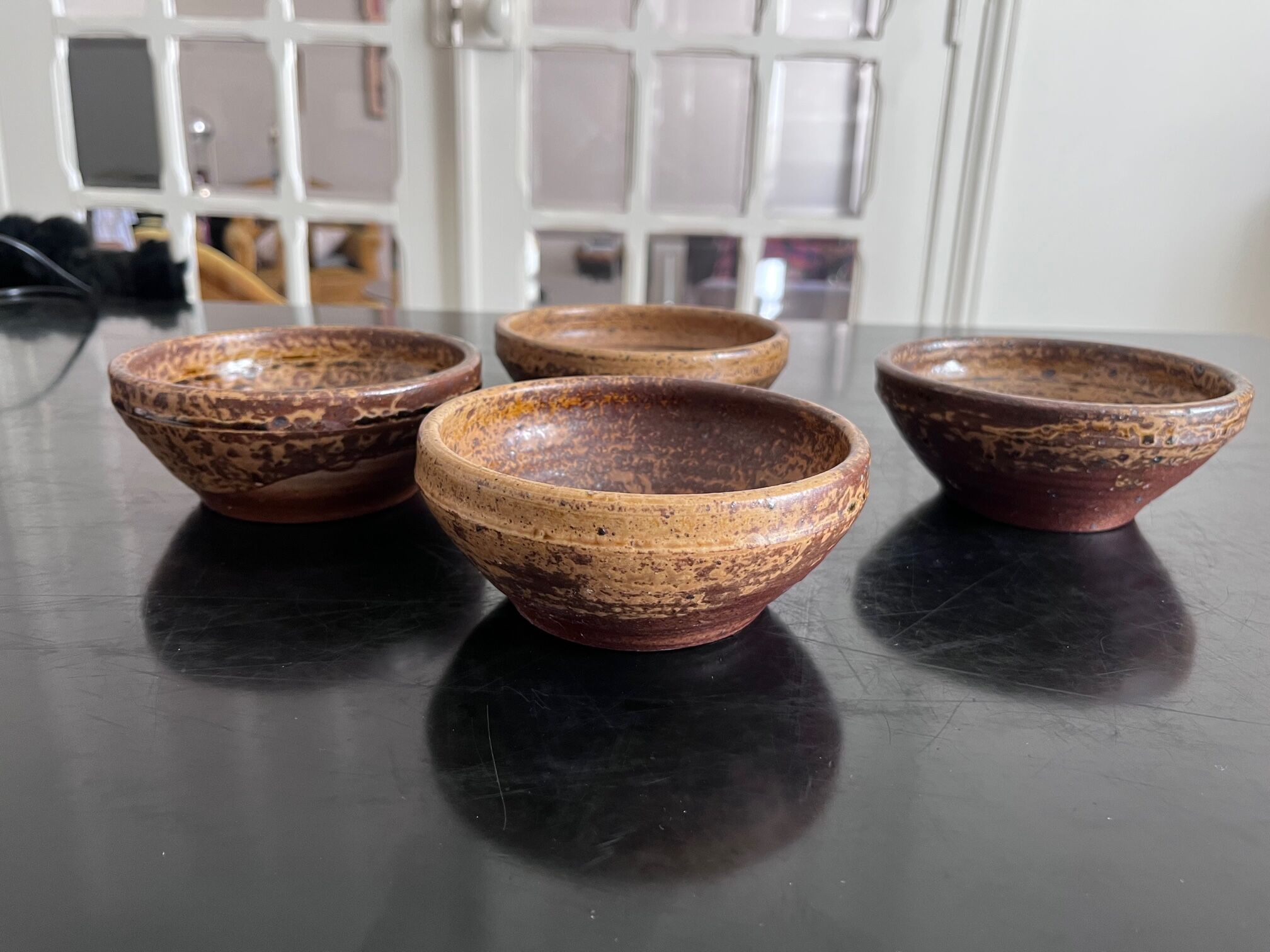 4 bowls in sandstone André Bodin La Borne