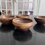 4 bowls in sandstone André Bodin La Borne