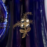 Midnight blue earthenware vase, "fives lille" - early twentieth century