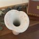 Vase rose moucheté vintage