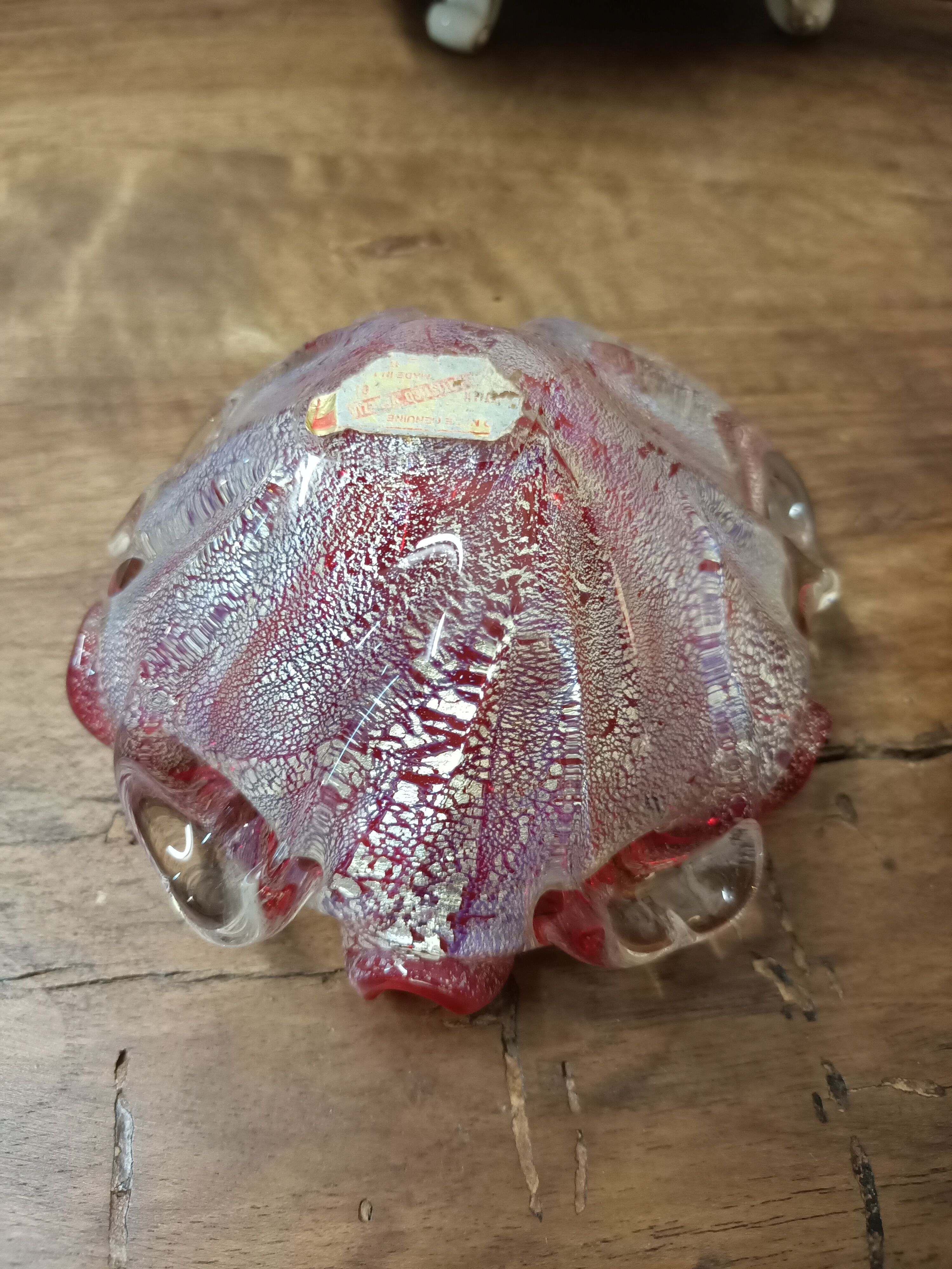 Ashtray murano glass bowl from Barovier and Toso