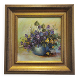 Tableau bouquet de fleurs CADIOU