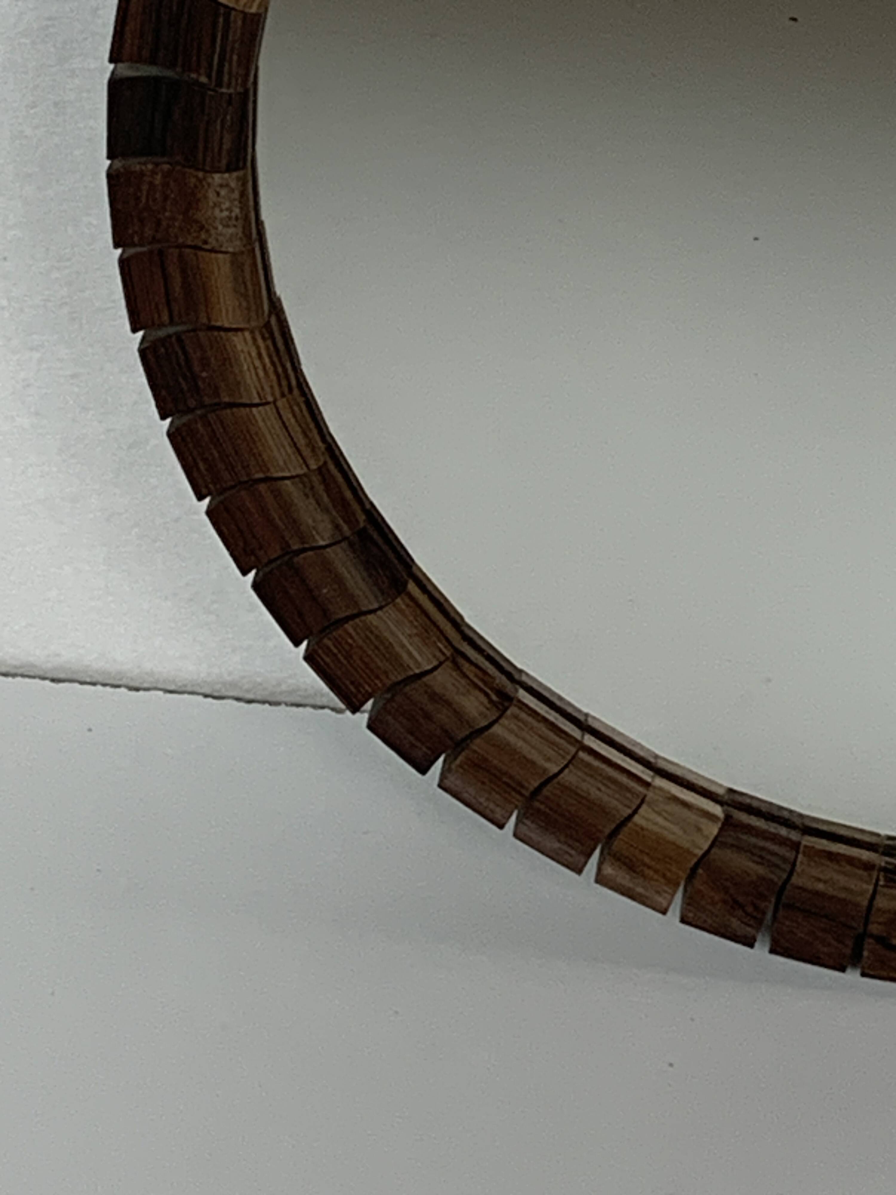 Pair of Danish midcentury teak rosewood cube mirrors, 1960s