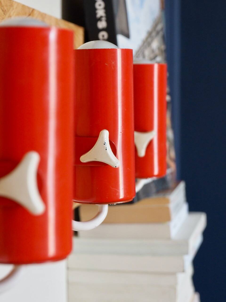 Set of 4 modernist wall lights