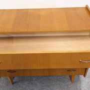 4-drawer chest of drawers in blond oak from the 50s/60s