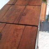 Industrial style wheeled occasional table