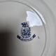 Two flat plates Gien blue tone