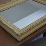 Old carved wooden mirror frame