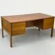 Bureau danois en teck avec porte et tiroirs par Bornholm, années 1970