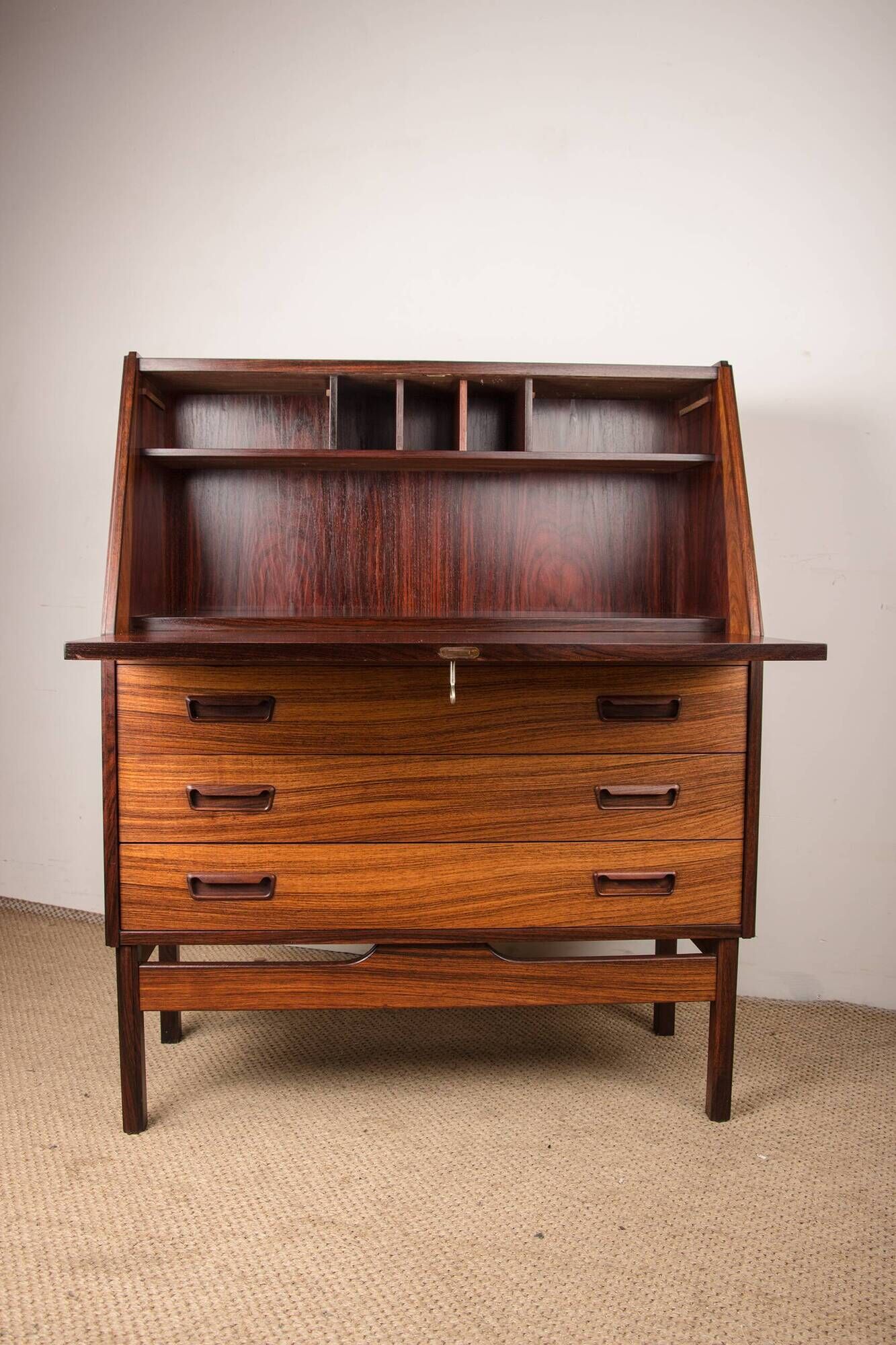 Secretary, desk, Danish in Rio rosewood by Dyrlund 1960.