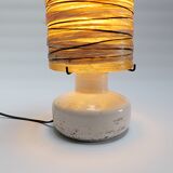 Vintage lamp from the 70s, design 1970s, ACCOLAY ceramic, resin, fiberglass