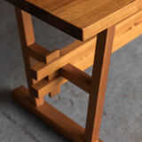 Dining set of 3 in solid oregon pine