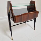 Ico Parisi Style Bedside Tables or Nightstands, Italy 1950's