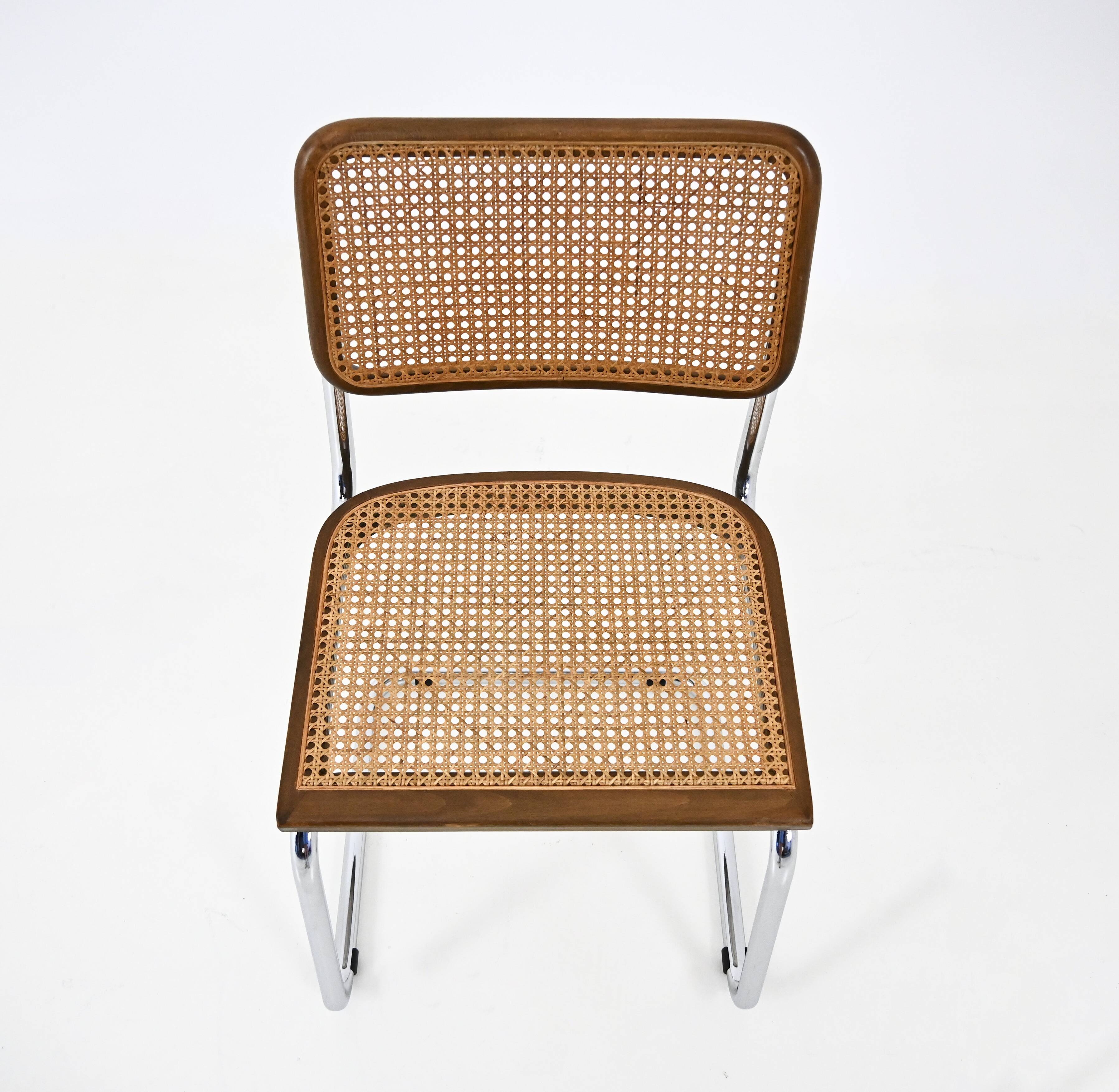 Ensemble de 4 chaises de salle à manger Style B32 de Marcel Breuer