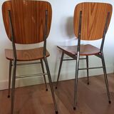 Set of 2 chairs in formica vintage