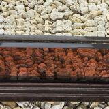 Amber-Colored Mirror with Visor, Jacques Adnet Style, Circa 1950