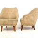 Set of 2 Scandinavian armchairs, Sweden, 1940