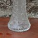 Antique pressed glass and silver-plated jug – Decorative wine pitcher H30 cm