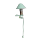 Mushroom lamp, with clip, in almond green metal, 1960s