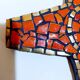 Vintage ceramic mosaic cross