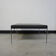Square coffee table with black stone top, 1970s
