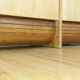 Double frame cabinet with solid oak curtains 50s