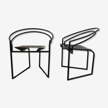 Set of 2 chairs La Tonda by Mario Botta for Alias, Italy