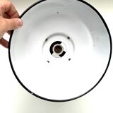 Hanging lamp sheet enamelled black color 1950