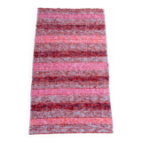 Handmade recycled cotton rug - Coral