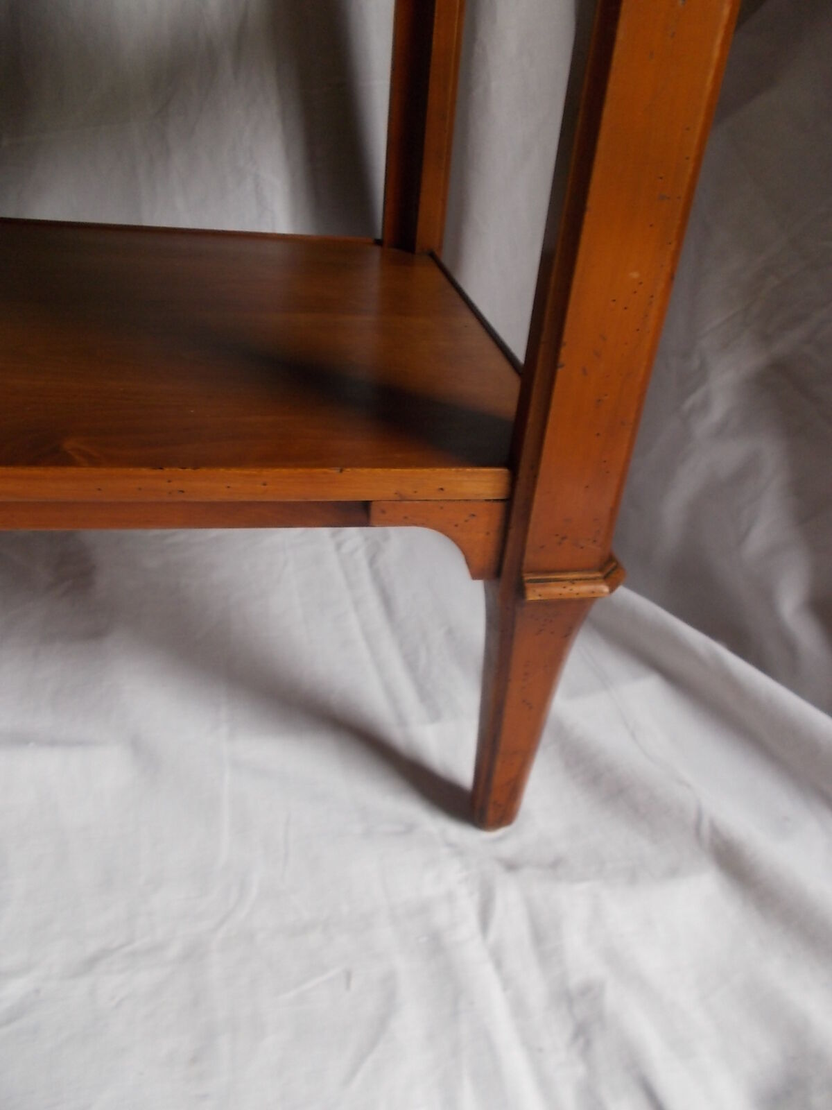 Cherry wood console side table