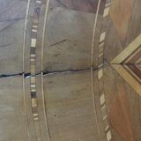 19th Century Louis Philippe Sorrento Walnut Parquetry Center Table